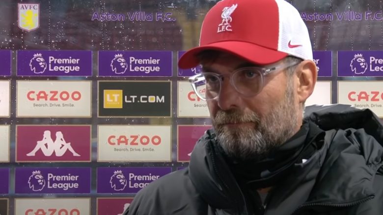 Klopp: Ndaj Aston Villas krijuam histori, por atë të gabuarën