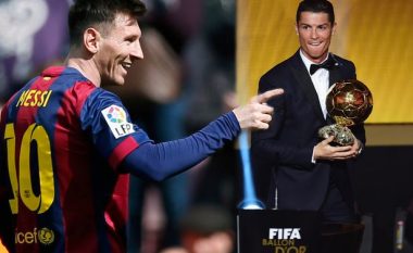 Ronaldo ka mbledhur më shumë pikë se Messi në histori të Topit të Artë