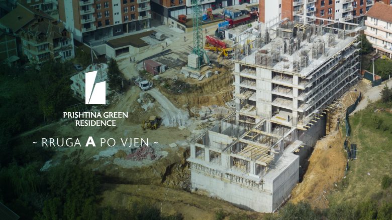 Intensitet i lartë i punimeve në “Rrugën A” në Prishtina Green Residence