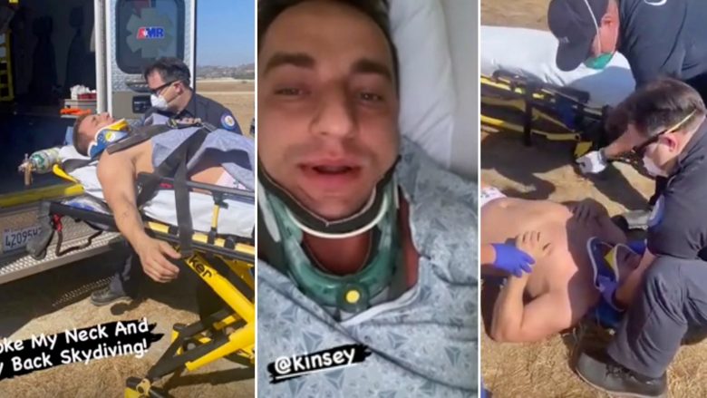 YouTuberi i njohur që e kishte vizituar Kosovën thyen qafën dhe shpinën në një aksident me parashutë