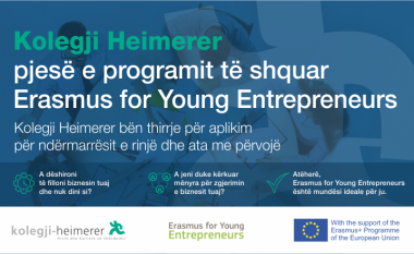 Kolegji Heimerer bëhet pjesë e programit të shquar Erasmus for Young Entrepreneurs