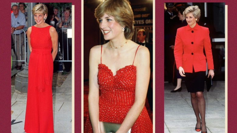 Veshjet më ikonike të Princeshës Diana, të gjitha në ngjyrë të kuqe