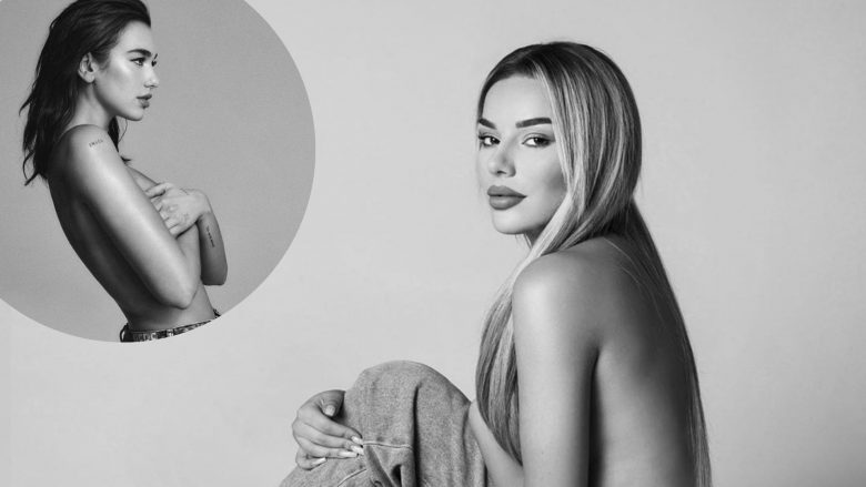 Tayna inspirohet nga Dua Lipa, pozon topless në imazhet e reja