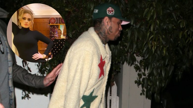 Chris Brown qëndron deri në orët e mëngjesit në shtëpinë e Adele