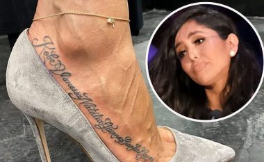 Vanessa Bryant realizon tatuazh emrat e gjithë anëtarëve të familjes në këmbën e saj