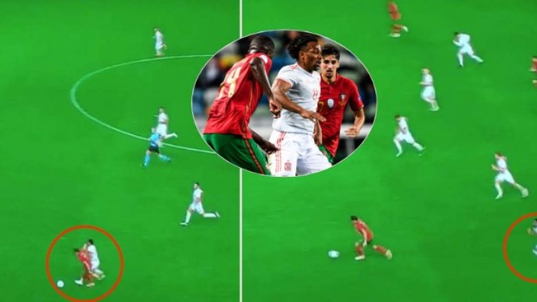 Adama Traore befason të gjithë me fizikun, shpejtësinë dhe forcën e treguar në debutim te Spanja ndaj Portugalisë
