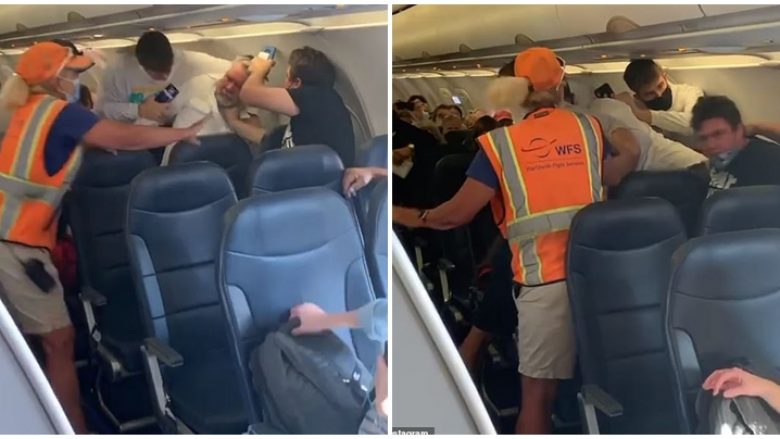 Rrahje brenda aeroplanit, refuzoi të bartë maskë – pasagjerët i vërsulen të moshuarit në Arizona