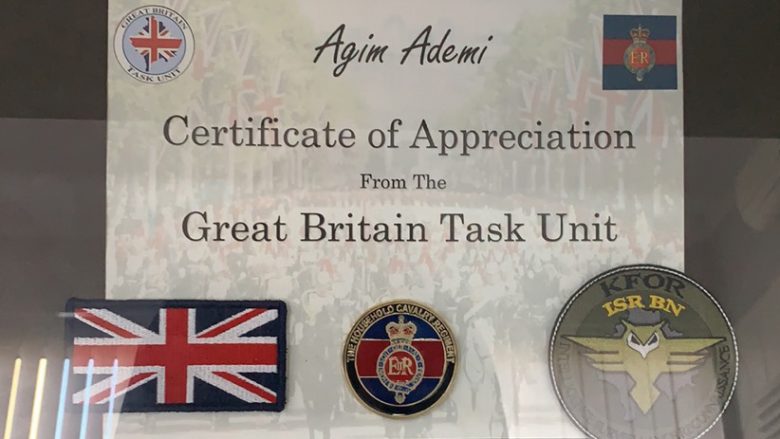 KFOR-i britanik nderon presidentin e FFK-së, Agim Ademi
