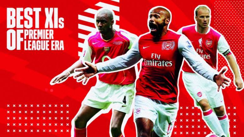 Formacioni më i mirë i Arsenalit në histori të Ligës Premier: Henry, Vieira dhe lojtarët kryesorë të epokës moderne