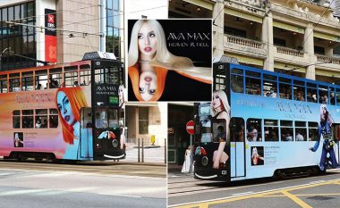 Albumi i ri i Ava Max promovohet edhe në autobusët e Hong Kongut