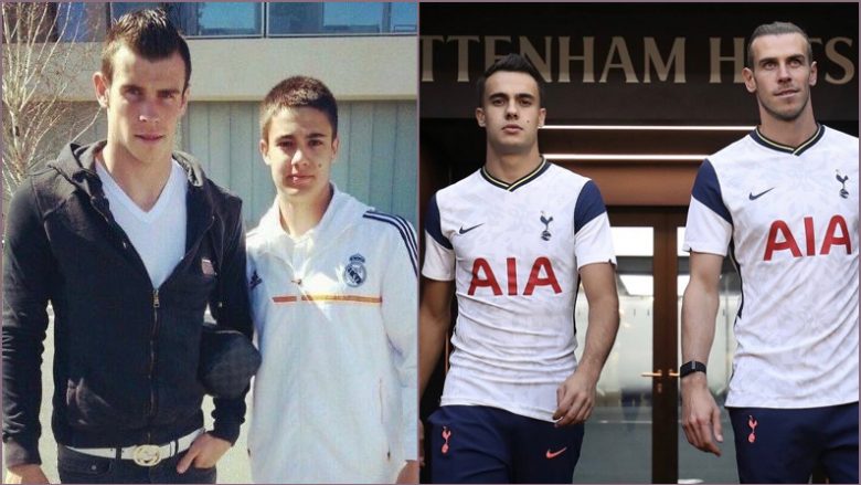 Reguilon i bashkohet trendit në rrjetet sociale duke publikuar një fotografi të vjetër me Bale dhe një të tanishme me të