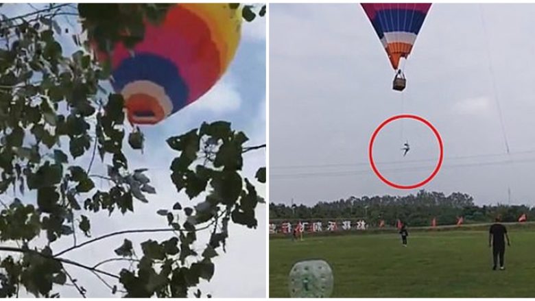 Në ditën e parë të punës bie nga balona, humb jetën kinezi që erërat e forta e nxorën nga shporta dhe e përplasën në tokë nga 10 metra lartësi