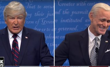 Alec Baldwin dhe Jim Carrey shfaqen në duelin e radhës në rolet e Trump dhe Biden