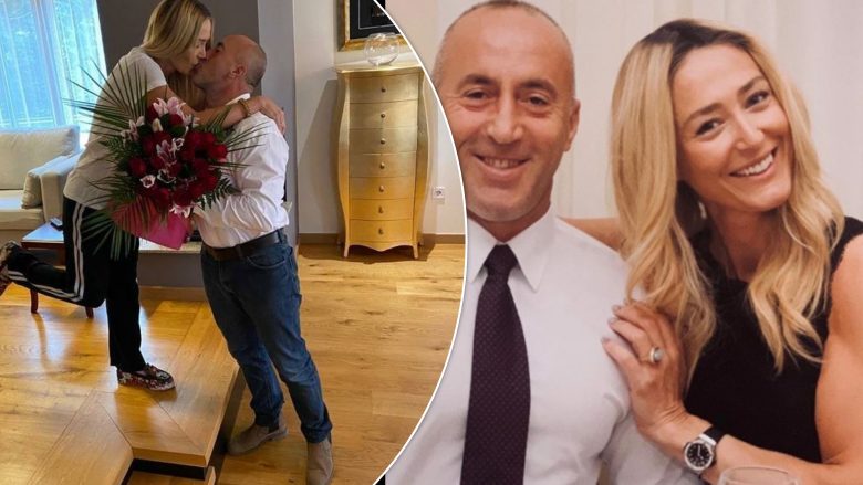 Haradinaj me dedikim të veçantë në ditëlindjen e 40-të të Anitës, publikon fotografi duke shkëmbyer puthje me të