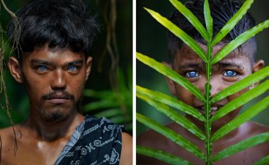 Njerëzit e fisit indonezian kanë sy blu verbues që nuk i kemi parë kurrë më parë