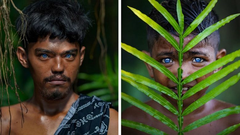 Njerëzit e fisit indonezian kanë sy blu verbues që nuk i kemi parë kurrë më parë