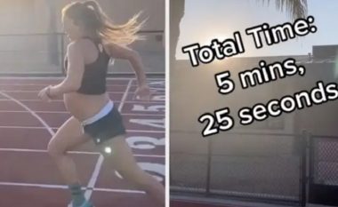 Shtatzëna vrapon 1.6 kilometra në muajin e nëntë të shtatzënisë