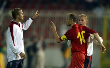 Sot 18 vite më parë, Artim Shaqiri i realizoi supergol nga korneri Anglisë dhe maqedonasit befasuan ‘Tre Luanët’