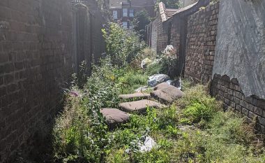Fqinjët bashkohen për të transformuar rrugicën e mbushur me minj dhe mbeturina në një kopsht të përbashkët