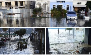 Tërmeti në Greqi shkakton një mini-cunami, rrugët e ishullit Samos mbushen me ujë