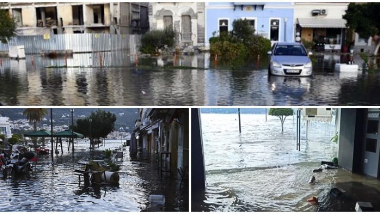 Tërmeti në Greqi shkakton një mini-cunami, rrugët e ishullit Samos mbushen me ujë