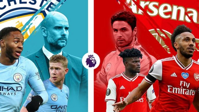 Man City – Arsenal, formacionet zyrtare të derbit të javës në Ligën Premier