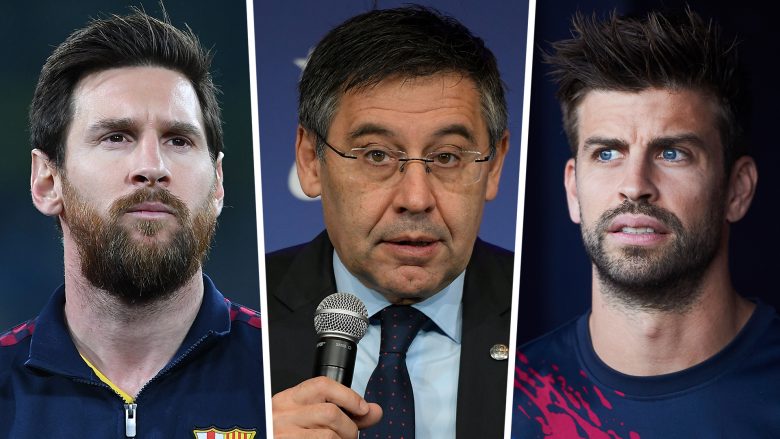 Pique shpërthen ndaj Bartomeut disa orë para El Clasicos, akuza të mëdha drejtuar presidentit të Barcelonës