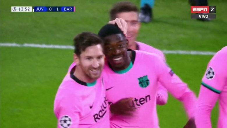 Dembele kalon Barcelonën në epërsi ndaj Juventusit