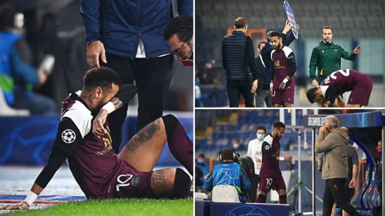 Probleme për PSG-në ndaj Basaksehirit, Neymar lëshon fushën i lënduar