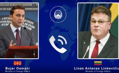 Osmani bisedë me Linkevičius: Maqedonia e Veriut duhet t’i fillojë negociatat pa asnjë vonesë