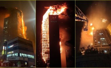 Një zjarr masiv përfshin një ndërtesë 33-katëshe në Korenë e Jugut – detajet dhe pamjet nga vendi i ngjarjes