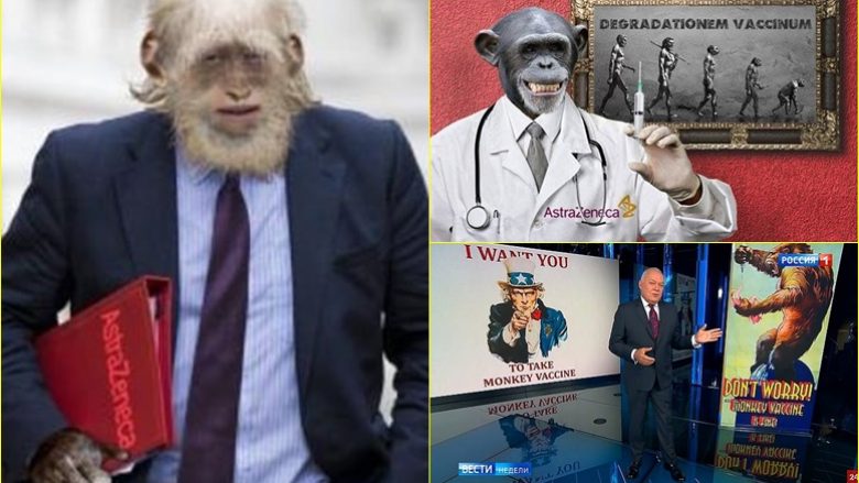 Rusia përhap lajme të rreme duke pretenduar se vaksina për coronavirus e Oxfordit do t’i kthejë njerëzit në majmunë