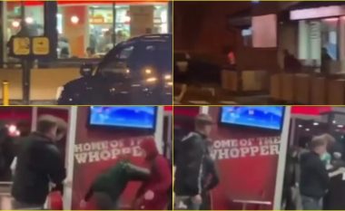 Përleshje masive në një “Burger King” në Britani, një viktimë ‘goditet me çekan’ para dëshmitarëve të shokuar