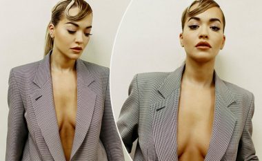 Rita Ora provokon me dekoltenë e hapur në setin e ri fotografik