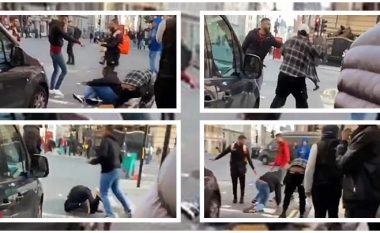 Rrahje mes dy grupeve të rinjve, bllokohet trafiku në lagjen më të frektuentuar të Londrës
