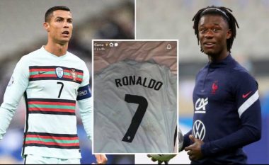 Reagimi i Camavingas kur pranoi fanellën e Ronaldos është bërë viral në internet: Nuk do ta pastroj asnjëherë