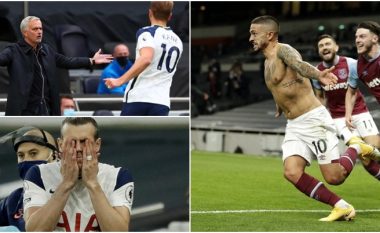 Turpërohet Tottenhami i Mourinhos: Shënuan tre gola për 16 minuta – pranuan tre sosh në mënyrë skandaloze ndaj West Hamit