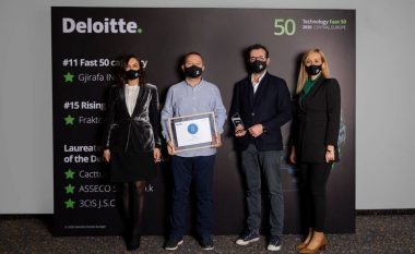Deloitte ndan mirënjohjet për Gjirafën, Frakton dhe tri kompani tjera për rritjen më të shpejtë në Kosovë e rajon