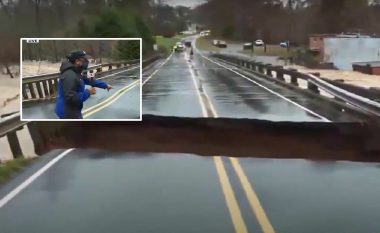 Ishte në transmetim të drejtpërdrejtë, gazetarja në Karolinën e Veriut i shpëton shembjes së urës për një “fije floku”