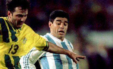 Futbollisti shqiptar që u përball dy herë me Diego Maradonan