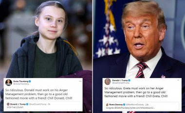"Qetësohu, Donald, qetësohu!": Greta Thunberg i ‘hakmerret’ presidentit Trump, duke përdorur fjalët e përdorura nga ai, 11 muaj më parë