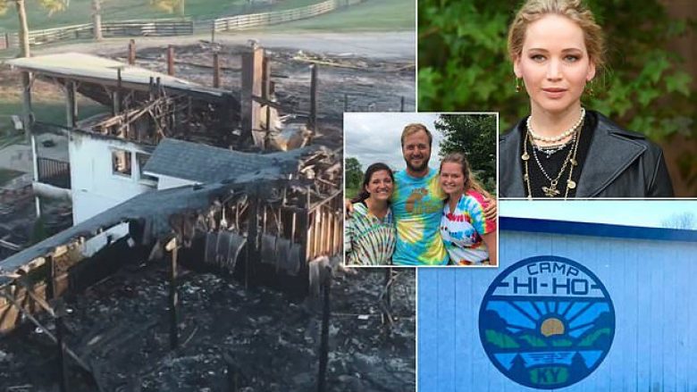 Ferma e familjes së Jennifer Lawrence përfshihet nga zjarri në Kentucky