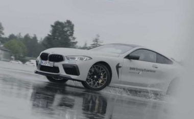 Instruktori i BMW-së jep këshilla se si të bëjmë 'drift' në një rrugë të lagur