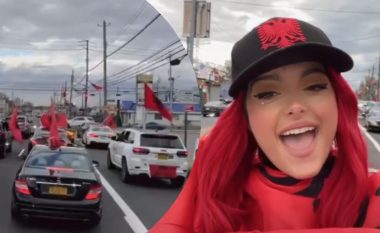 Bebe Rexha i bashkohet paradës me vetura, festojnë 28 Nëntorin