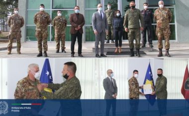 ​FSK dekoron Ekipin Ushtarak Mjekësor italian që po ndihmojnë Kosovën në luftën me COVID-19