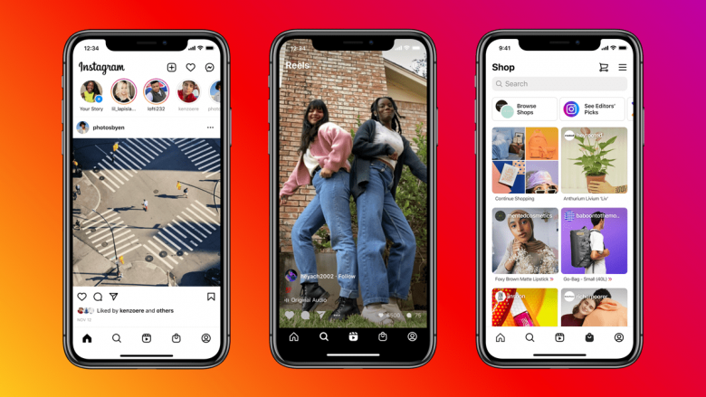Instagram shton Reels dhe Shops në aplikacion, ndryshon dizajnin pas shumë vitesh