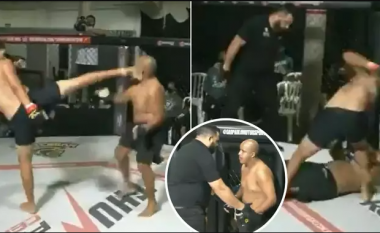 Pamje shokuese nga MMA: Gjyqtari lejoi që luftëtari ‘pa ndjenja’ të rrahet brutalisht nga kundërshtari