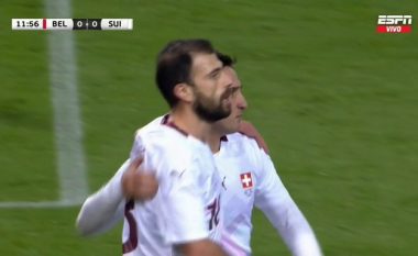 Admir Mehmeti shënon gol të bukur, kalon Zvicrën në epërsi ndaj Belgjikës
