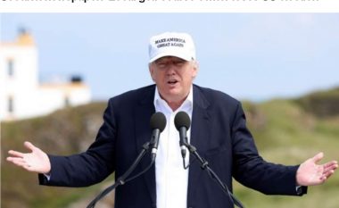 Gazeta skoceze, “Pronari i klubit të golfit South Ayrshire humbet zgjedhjet amerikane”: Trump më mirë njihej si golfist se sa si president amerikan