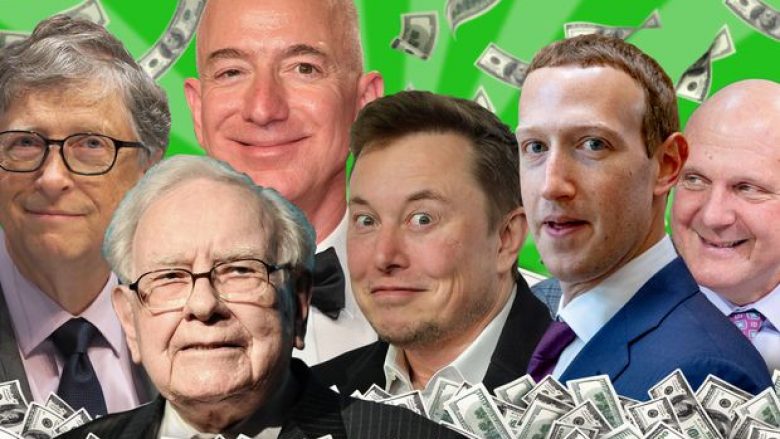 Shtatë nga dhjetë njerëzit më të pasur të botës janë nga fusha e teknologjisë